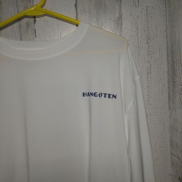 Hang Ten XXL White Ling Sleeve Tee UPF 50+ - Picture 2 of 7